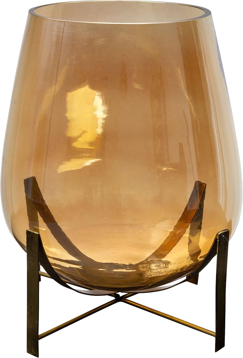 Karma Gifts, Glass Hurricane, Amber Small