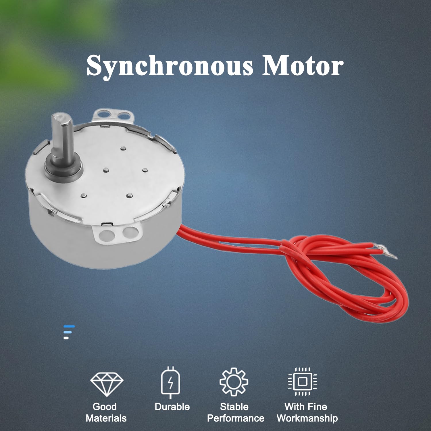Moteur Synchrone Tournant AC 12V - Vitesse 5-6 RPM - Puissance 4W - Marque Uxcell - Neuf