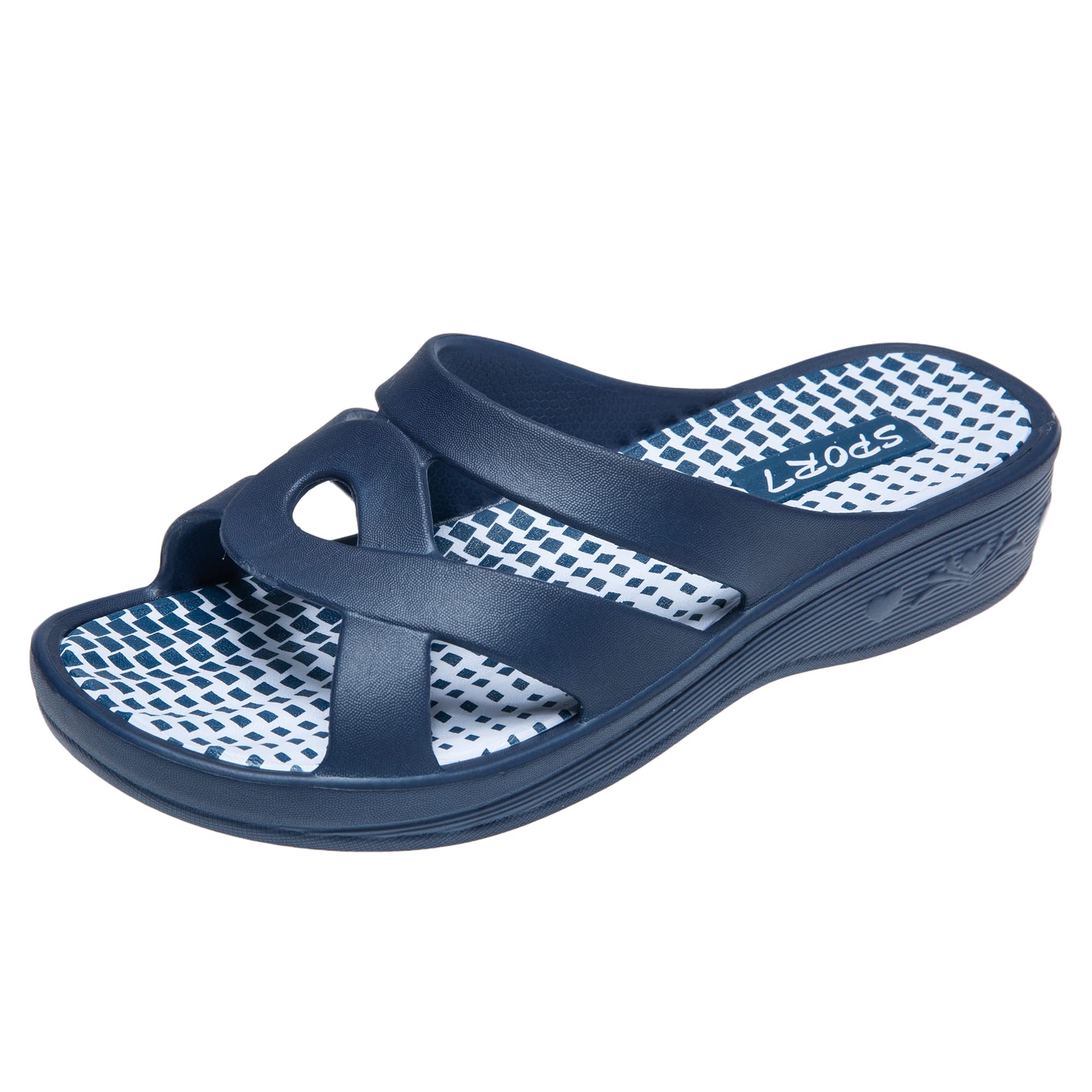JOMIX Chanclas Mujer Piscina Sandalias Plataforma Mujer Verano Comodas Chanclas con Cuña Playa Mar Baño Ducha Zapatillas Casa Chanclas de Goma EVA