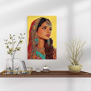 9W Amazigh Woman Illustration Travel Poster Berber Wall Decor For Room O...