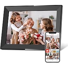 SKYRHYME 10.1 بوصة إطار الصورة الرقمية ، إطار صور رقمي FRAMEO WiFi مع تخزين 16 جيجابايت ، شاشة لمس 1280 * 800 IPS ، عرض شرائح تلقائي ، سهل مشاركة الصور / الفيديو عبر تطبيق مجاني