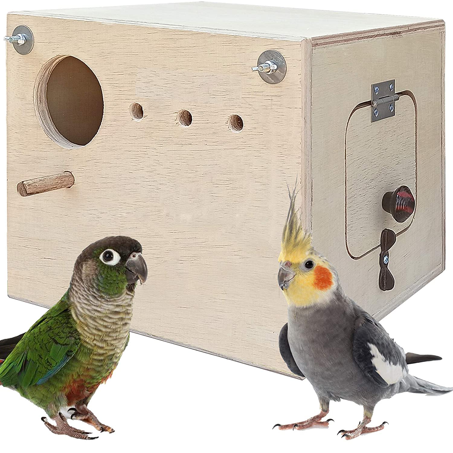 Petoya Breeding Box Bird Nest with Perch for Cockatiel Bird Standard (Horizontle) (B09H7LKZ7G) Amazon Price History, Amazon Price Tracker