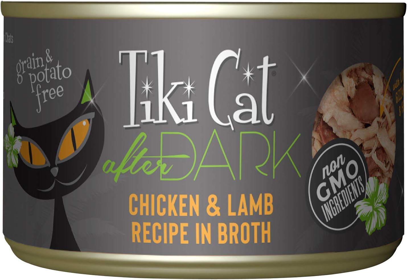 Tiki Cat After Dark Chicken & Lamb Wet Food, 5.5 oz, Case of 8, 8 X 5.5 OZ