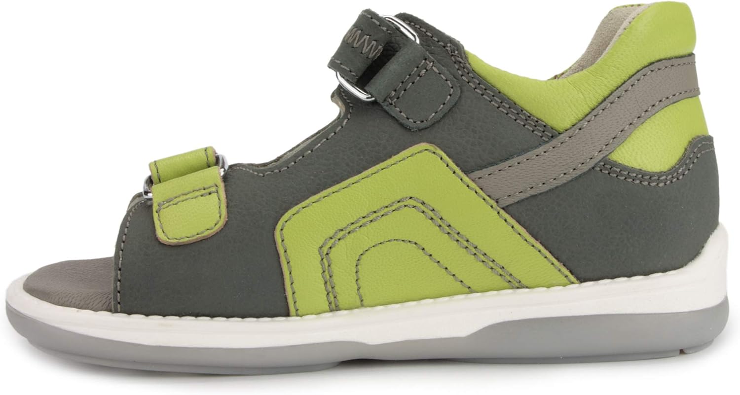 Memo Szafir Boys' Corrective Orthopedic AFO Sandal, (Toddler/Little Kid)