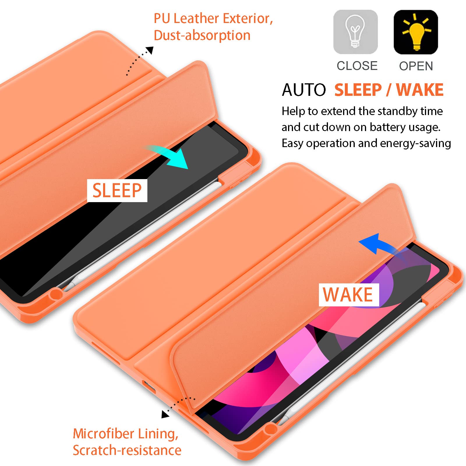 iPad Air 第5世代＋smart folio＋Apple pencil Apple Smart Folio for iPad Air 5th Generation - English Lavender