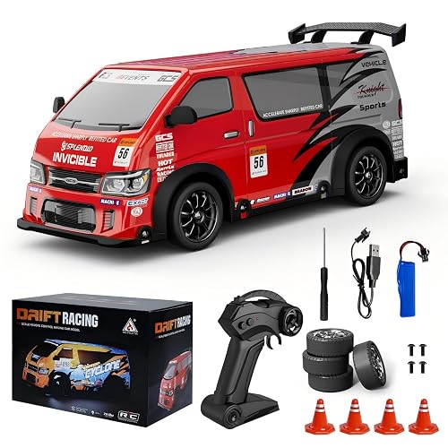 Highmall RC Drift Car 1:24 Scale Remote Control Vehicle 25KM/H(Peak) 4WD with Drift, JDM Drift rc Cars with LED Lights USB Rechargeable Battery, rc Cars Boys Toys Gift Father's Day Birthday