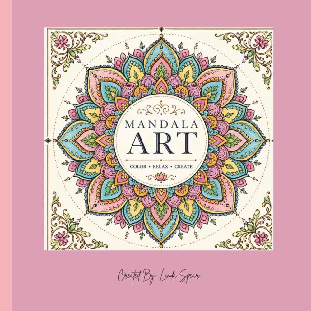 Mandala Art Color Relax Create: A Mindful Coloring Journey for Stress Relief and Creative Calm