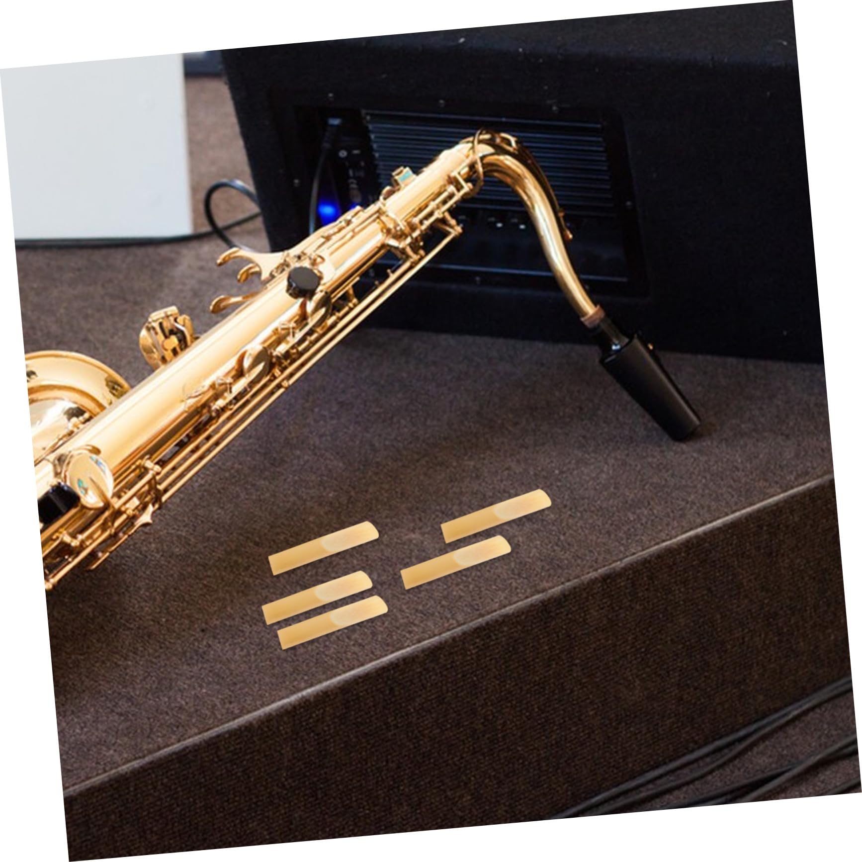 HEMOTON 50 Pcs caña de saxofón cañas de saxofón alto 1,5 cañas de saxofón cañas de clarinete caña eb Accesorios de saxofón Accesorios saxofón caña para principiantes fuerza 1.5 cañas Junco