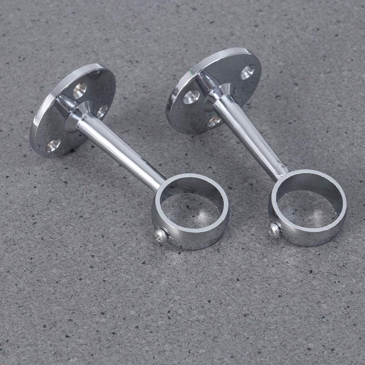 TOPBATHY 6pezzi Supporto Per Bastoni Appendere Supporto Per Asta Armadio Resistente Per Tende e Abbigliamento Installazione Facile Bagno Camera e Cucina