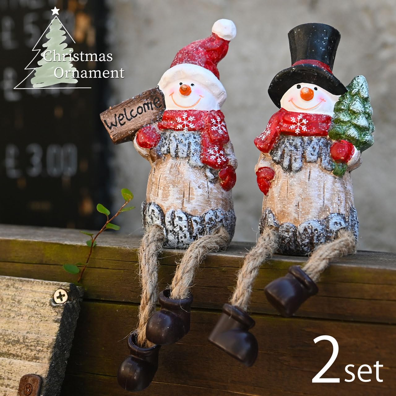 Amazon | 足ブラ人形 スノーマン 2点セット クリスマス 雪だるま