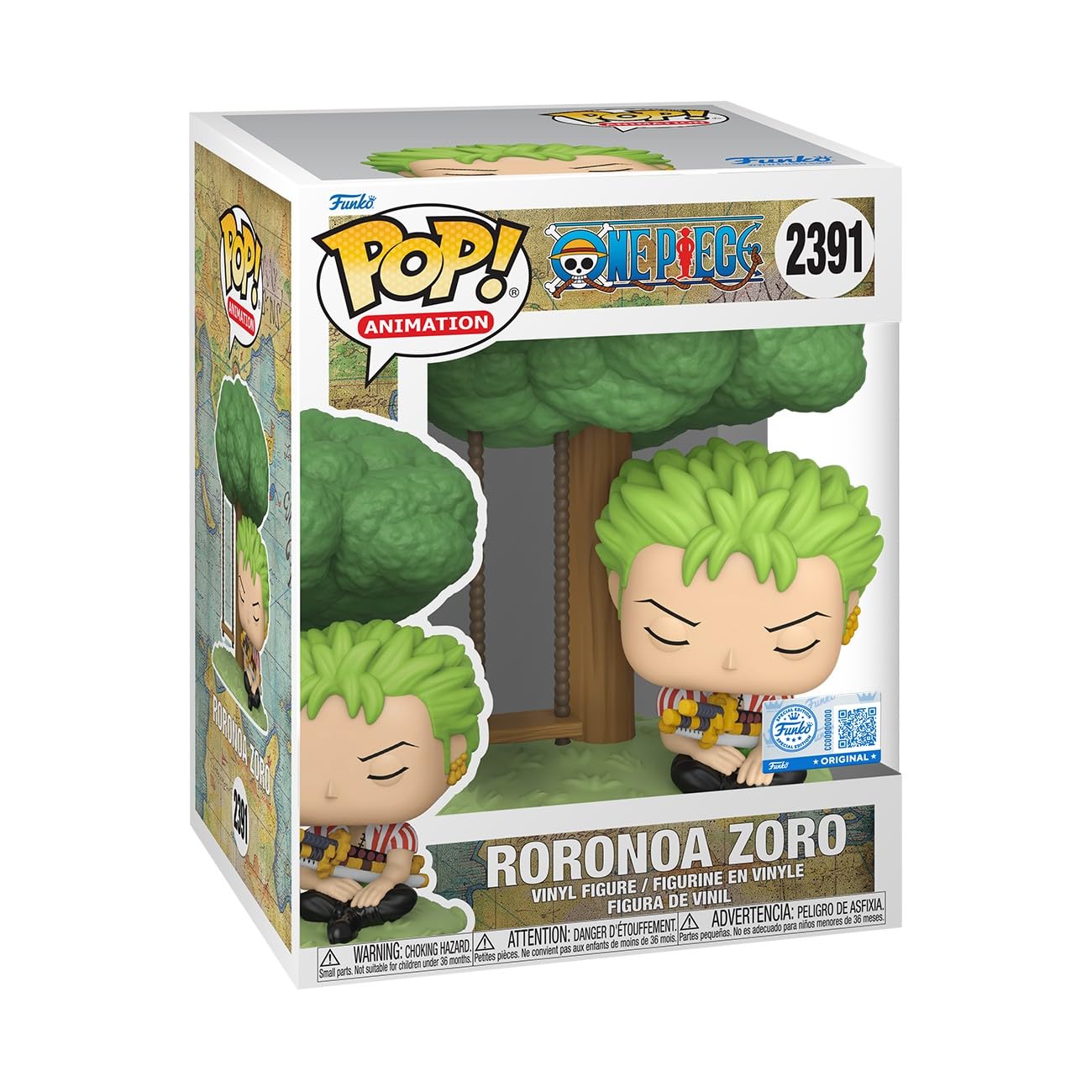Funko Pop! Premium: One Piece - Zoro Sleeping- Amazon Exclusive - Collectible Vinyl Figure - Gift Idea - Official Merchandise - Toys for Children and AdultsFans