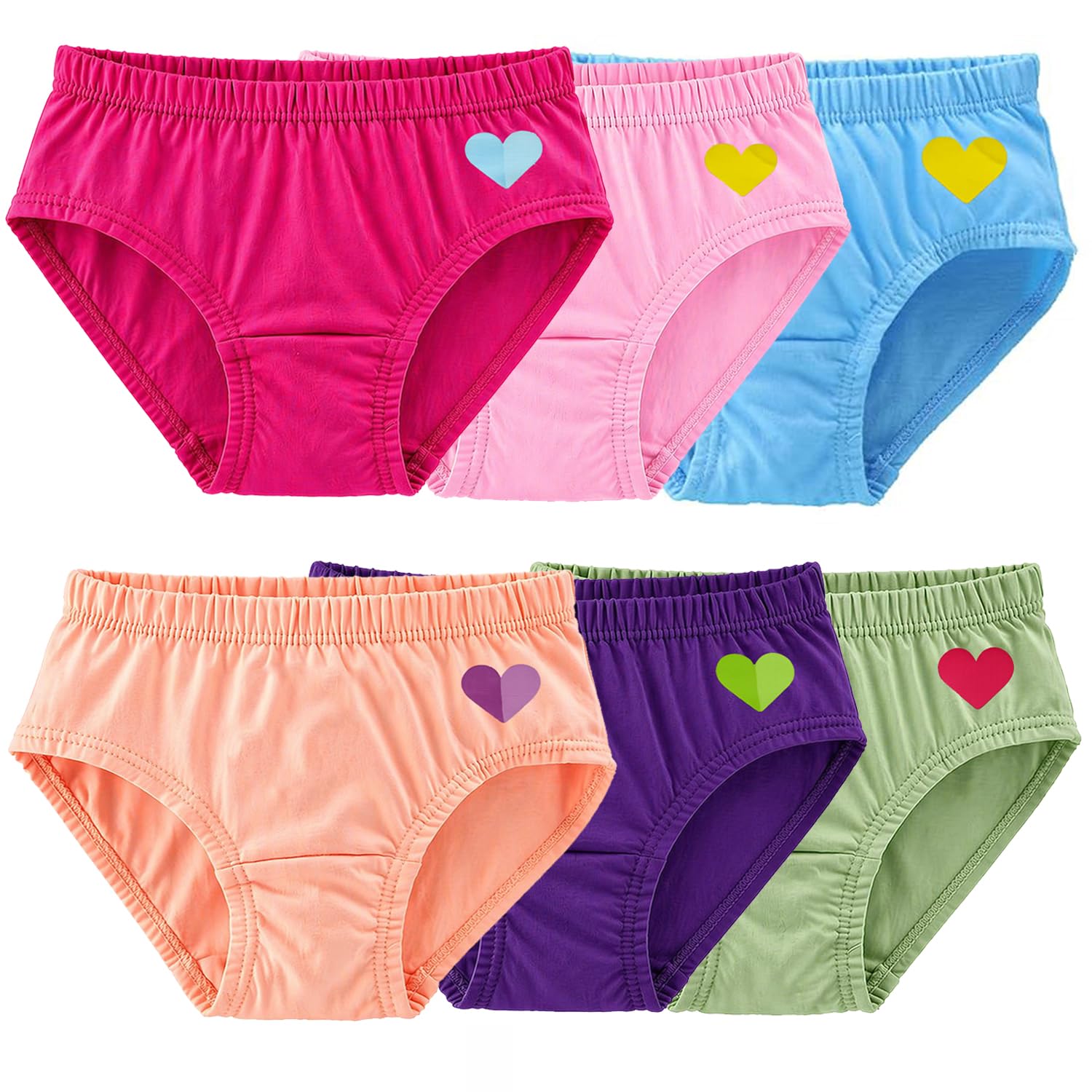 UCARE Girls Multicolor Kids Printed Girls Panties(Pack of 6) (5-6 Years, 3192-Multi)