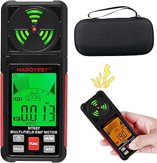 EMF Meter, Electromagnetic Field Radiation Detector, 2.26 in LCD Display EMF Reader Meter, WiFi Signal 5G Signal Detector with Backlight and Sound Alarm EMF Detector for RF EF MF Field Ghost Hunting
