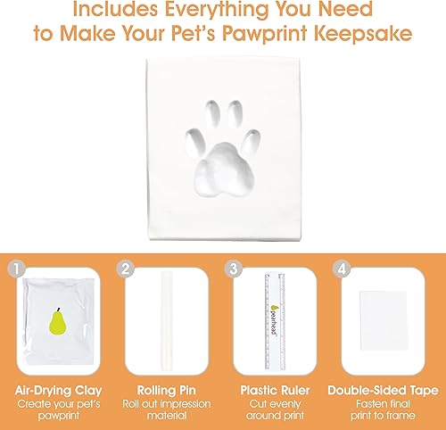 Miniatura 5 de Fotografía de recuerdo Pearhead con la huella de tu perro o gato , Espresso