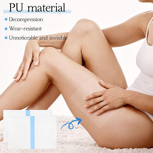 Miniatura 4 de 10 parches de estiramiento de piel para piernas, parches invisibles de poliuretano para piernas flácidas, prácticas adhesivas transparentes para el