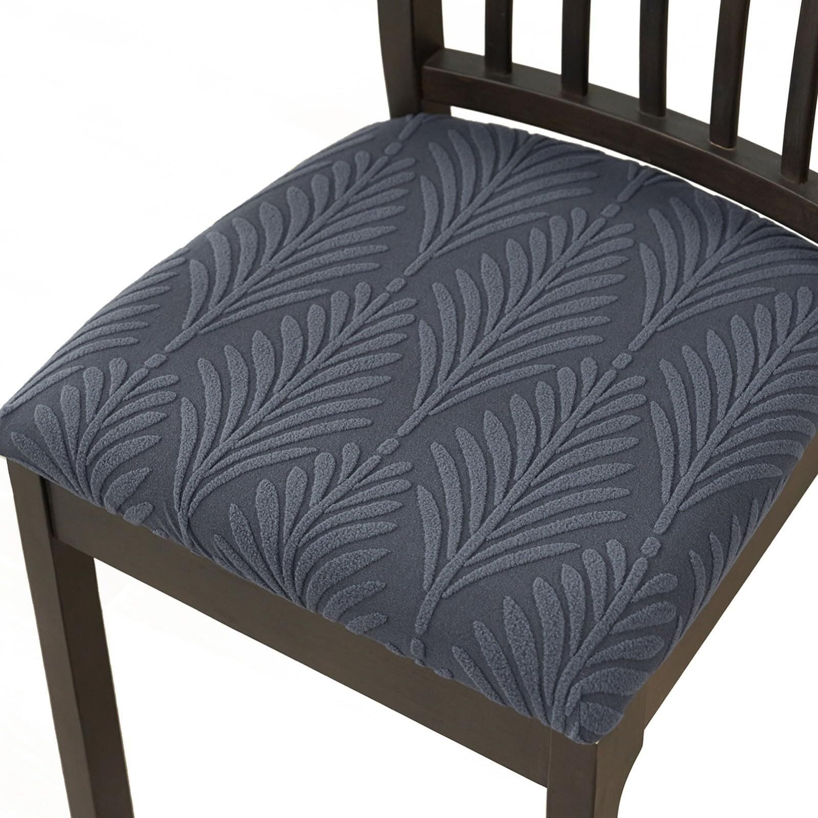 NMVAWIPT Stretch Polyester Dining Chair Seat Covers, Removable Cushion For Room Kitchen Hotel, Anti-Slip Durable(#4,2 Set)