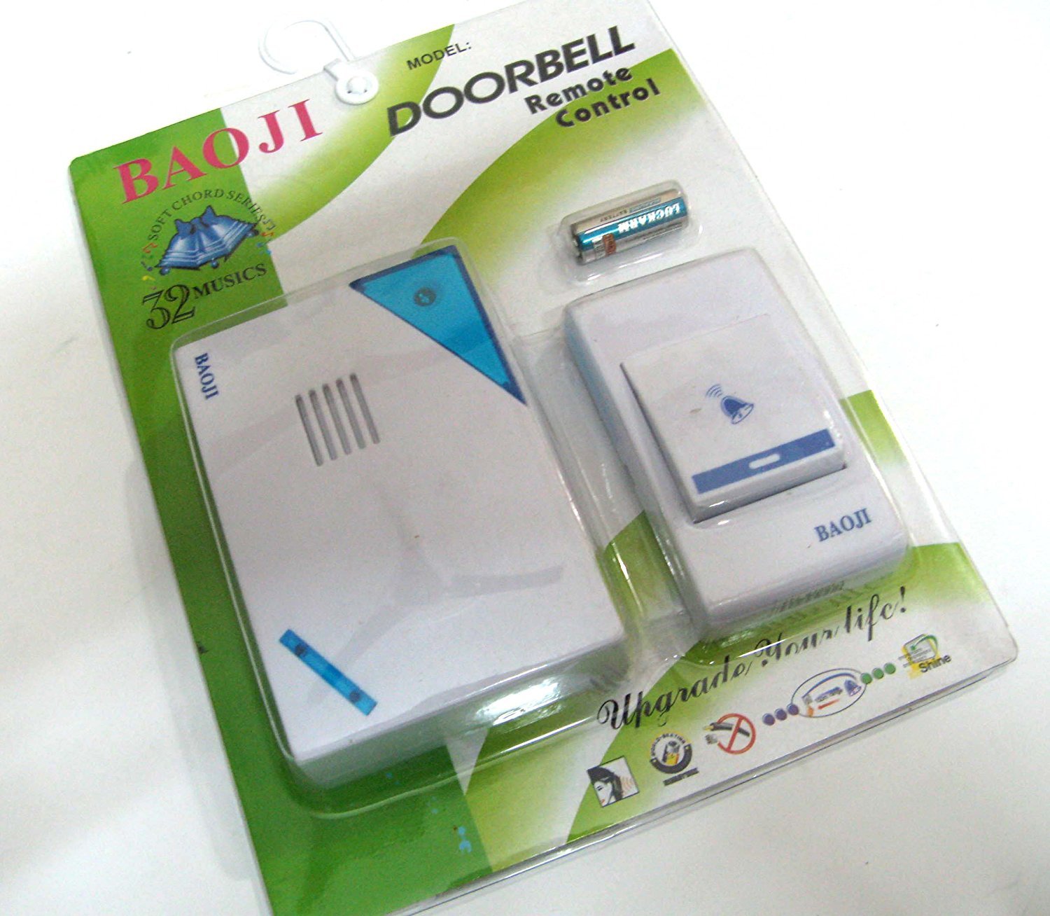 Wireless Doorbell Kit - Remote Control & Flashlight -5 Wireless Doorbell Kit - Remote Control & Flashlight -5