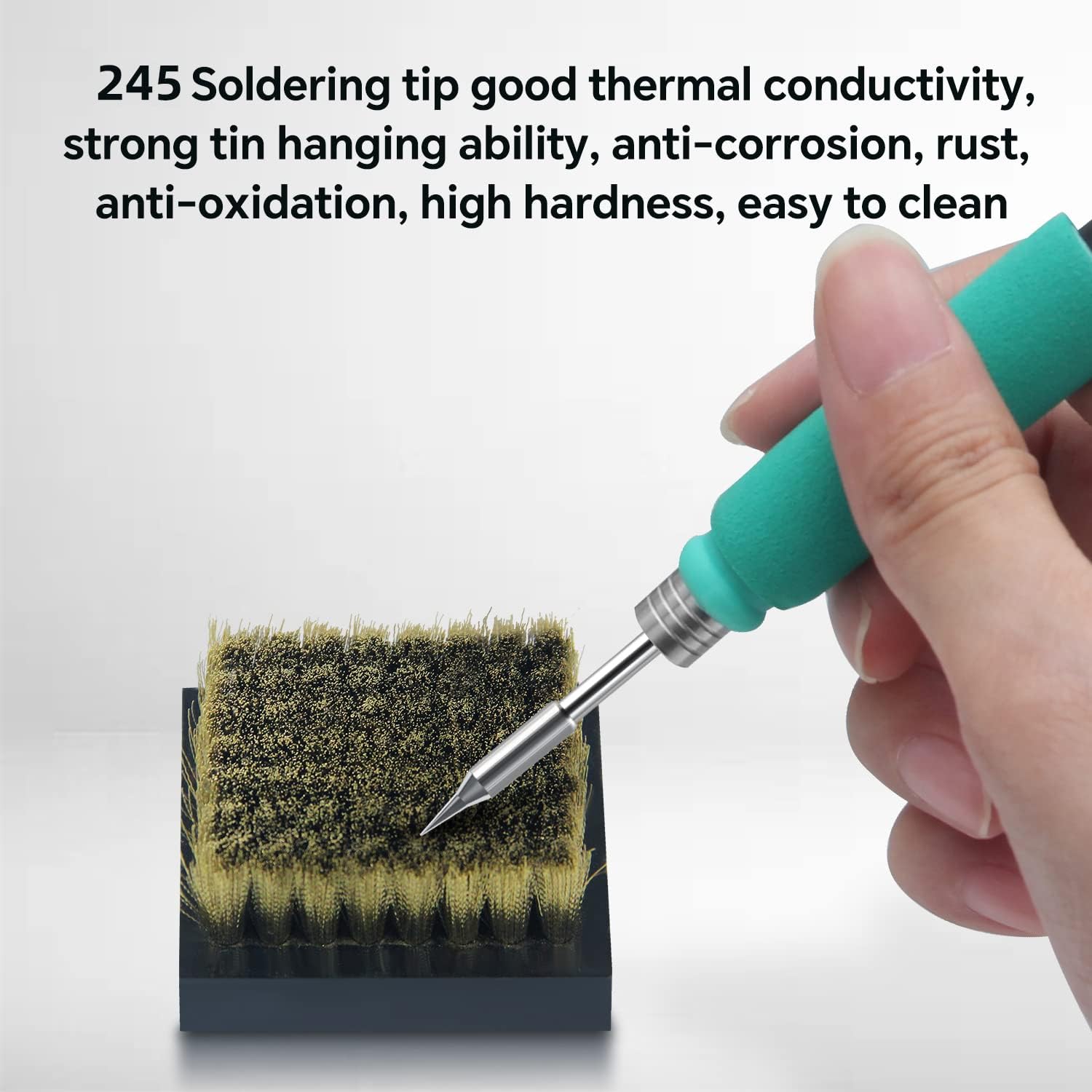 HengTianMei 245 Soldering Iron Tip Set-3pcs K, IS,I,Model.Suitable for SUGON A9 245, and T21 245 Soldering Station, Long Life and Durability Solder Tips, Perfect for DIY, Jewelry, Electronics