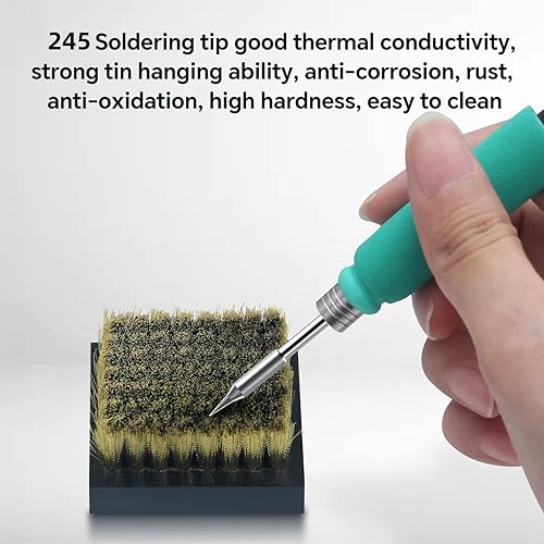 Miniatura 5 de HengTianMei Juego de puntas de soldador 245, 3 piezas, modelo K, I, I. Adecuado para estaciones de soldadura SUGON A9 245 y T21 245, puntas de