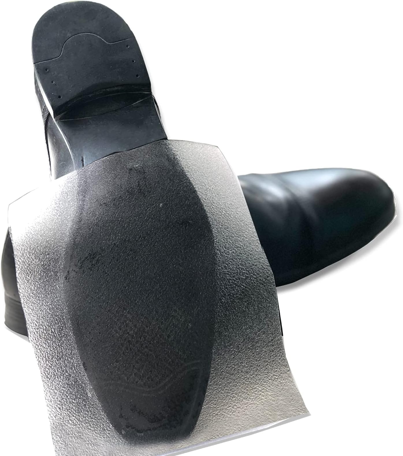 HILLHOMEHILLHOME Clear Self-Stick Pads Sole Protector Shoe Cover for Heels, Men's Shoes, 4 Pack, Large