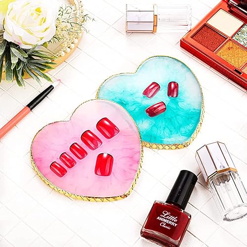 Miniatura 8 de AKOAK Paleta de arte de uñas, paleta de pigmentos de ágata Phnom Penh, marco de dibujo de esmalte de uñas, arte de uñas, herramienta de maquillaje y