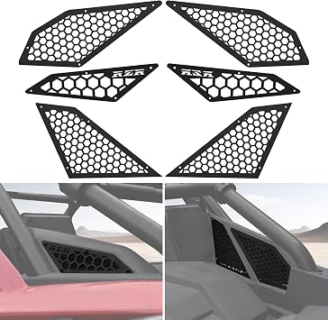 Air Intake Cover Grill Kit for Polaris RZR PRO XP/RZR Turbo R,6PCS