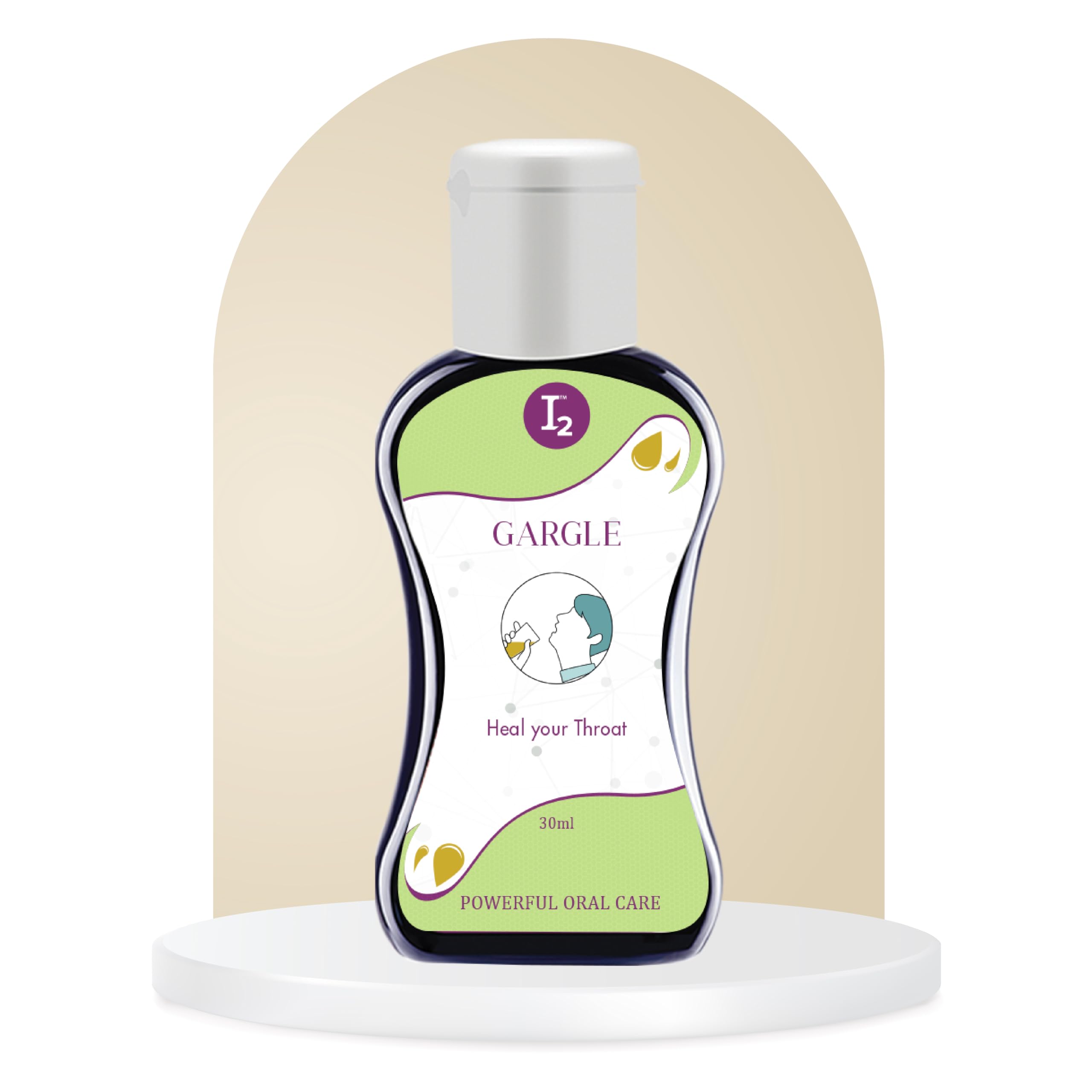 I2cure I2 Gargle Anti-Bacterial Germ Defense Mouth Wash|Natural Organic Alcohol Free Mouthwash Liquid For Bad Breath|Kills 99.9% Germs & Bacteria In The Oral Cavity - 30 Ml Each