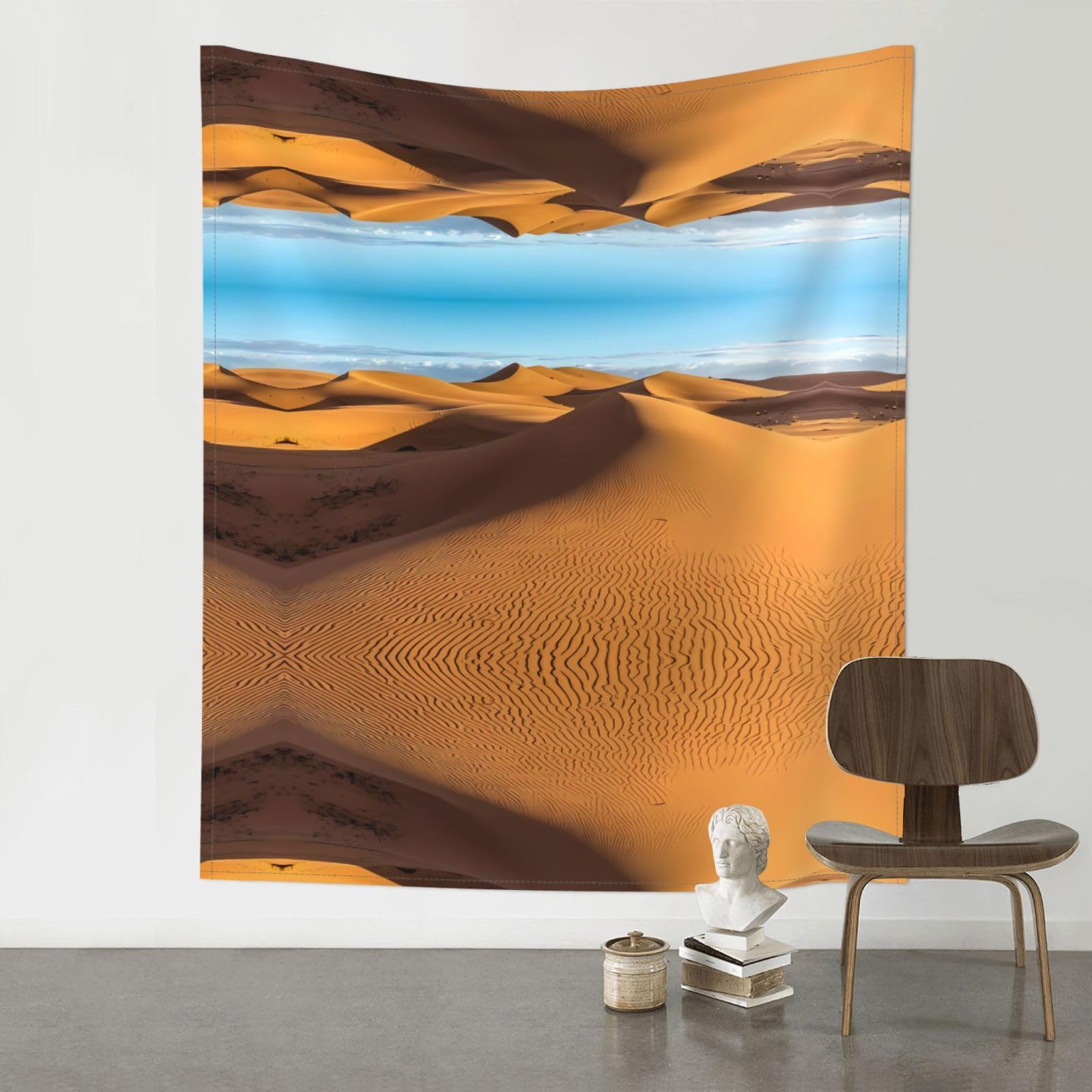 YYHWHJDE Sand Dunes in The Sahara Desert Prints 60x51in Wall Tapestry – Boho Decor Throw Blanket for Bedroom, Dorm, Beach Cover, Picnic & More