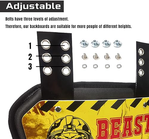 Miniatura 2 de Sports Placa para la espalda de fútbol para hombre, Placas para la espalda de fútbol para hombre, Las espaldas inferiores estarán seguras y con