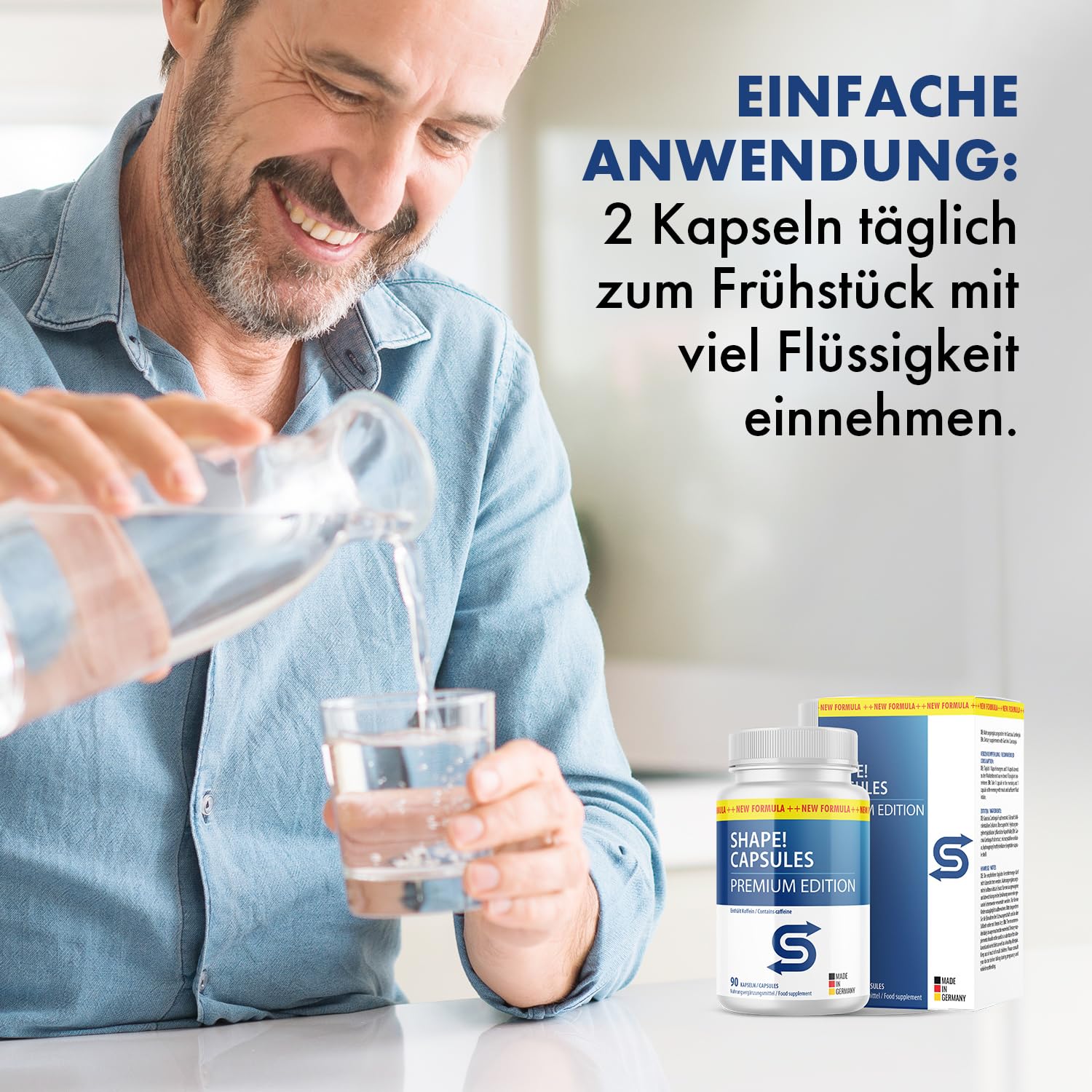 S Extra Shape Kapseln | Durchdachte Zusammensetzung | geprüfte Rohstoffe | 90 Kapseln Inhalt