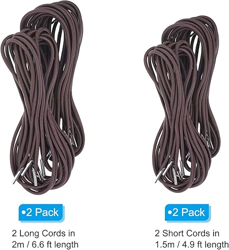 Miniatura 4 de PATIKIL Cable de repuesto para silla de gravedad cero, juego de 2 herramientas de reparación, cables elásticos de repuesto universales para sillas