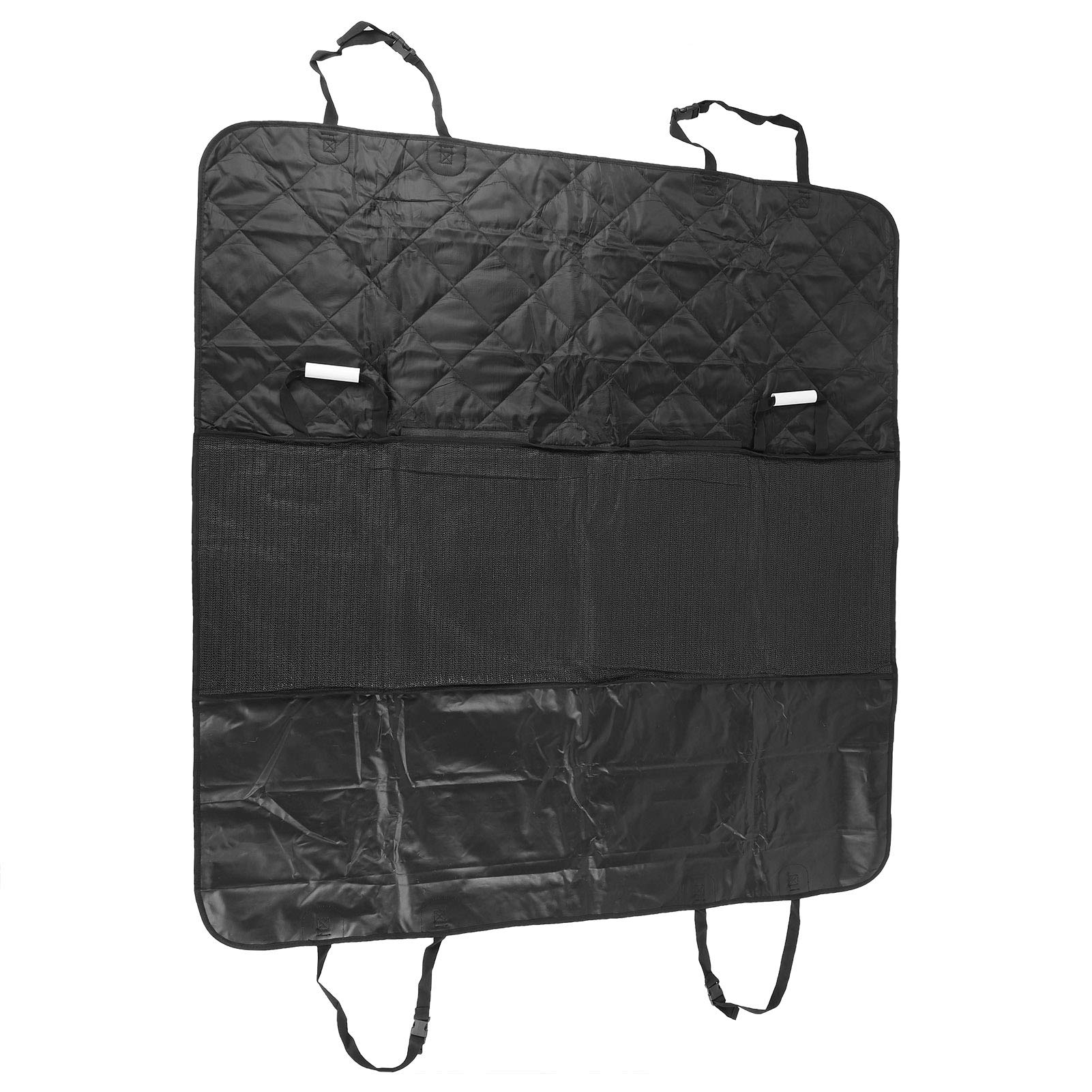 Haustier-Automatte, Hunde-Fracht-SUV-Auskleidung, robuster Haustier-Autositzbezug, Hundehängematte, Reisen, Camping, Oxford-Stoff, schwarz, 137 x 147 cm