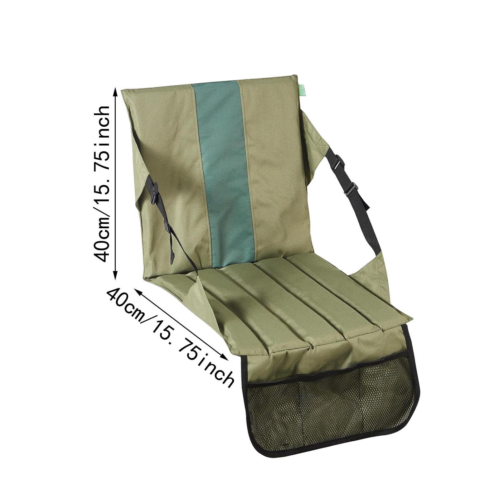 kowaku Bleacher Seat Cushion with Back Support for Outdoor Events