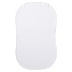 HALO BassiNest Fitted Sheet - 100% Organic Cotton, Soft and Breathable Bassinet Sheet for Babies, 30 x 16 Pre-Shrunk Sheet, White Organic