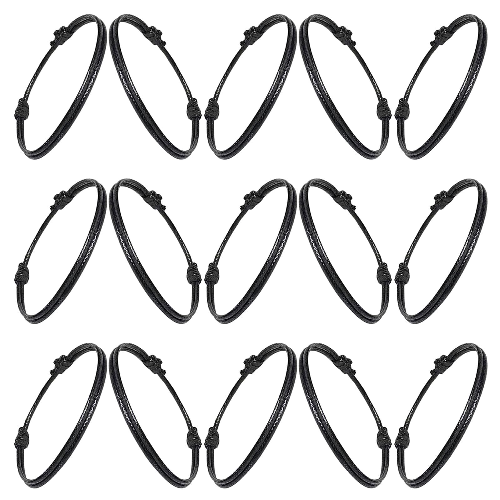 Alambre ajustable de hilo encerado: 30 cordones trenzados de algodón para joyería DIY