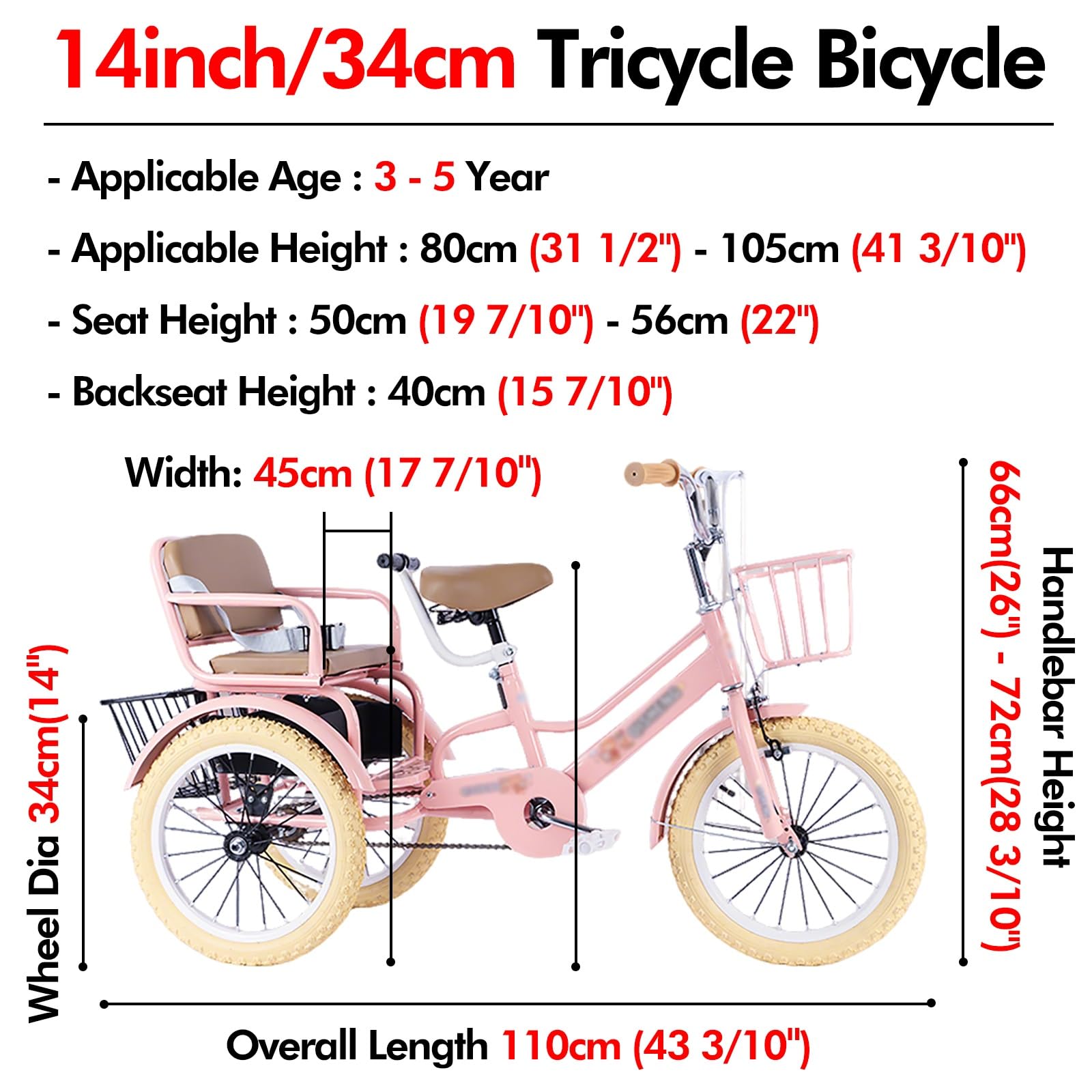 Amazon.co.jp: 大人用三輪車 3つの車輪クルーズトライク ピンク