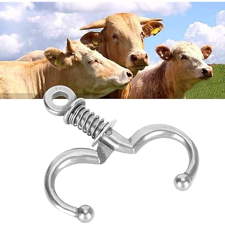 Cow Nose Ring with Automatic Cattle Nose Pliers