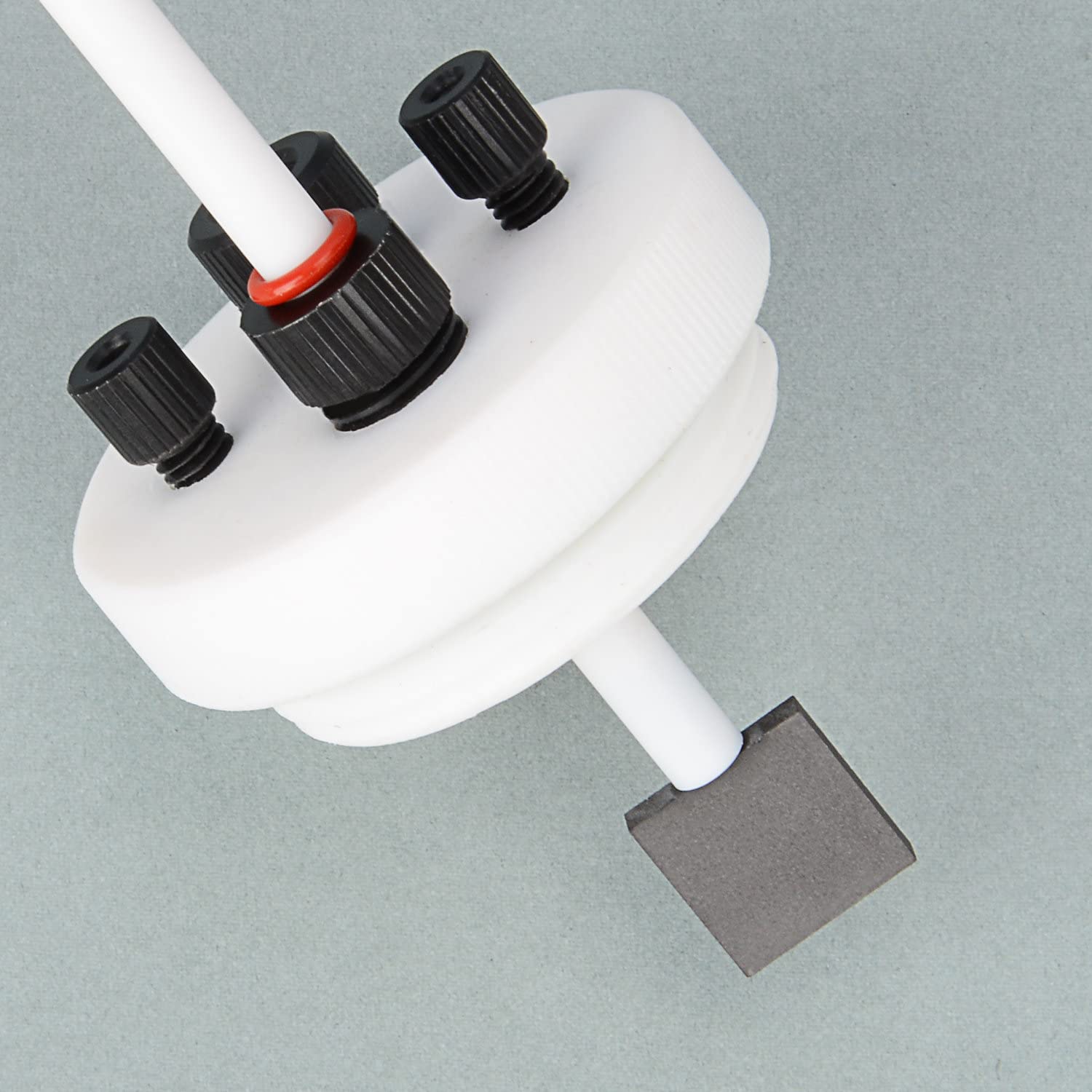 stonylab Electrodo Lámina de Grafito, Pureza del 99,95% 15 x 15 x 3 mm Cátodo de Grafito con Varilla de Cobre para Laboratorio Electroquímico