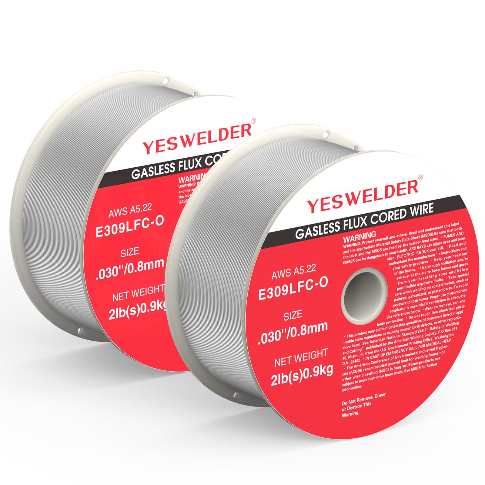 YESWELDER E309LFC-O Stainless Steel Flux Core MIG Wire | 0.030 in