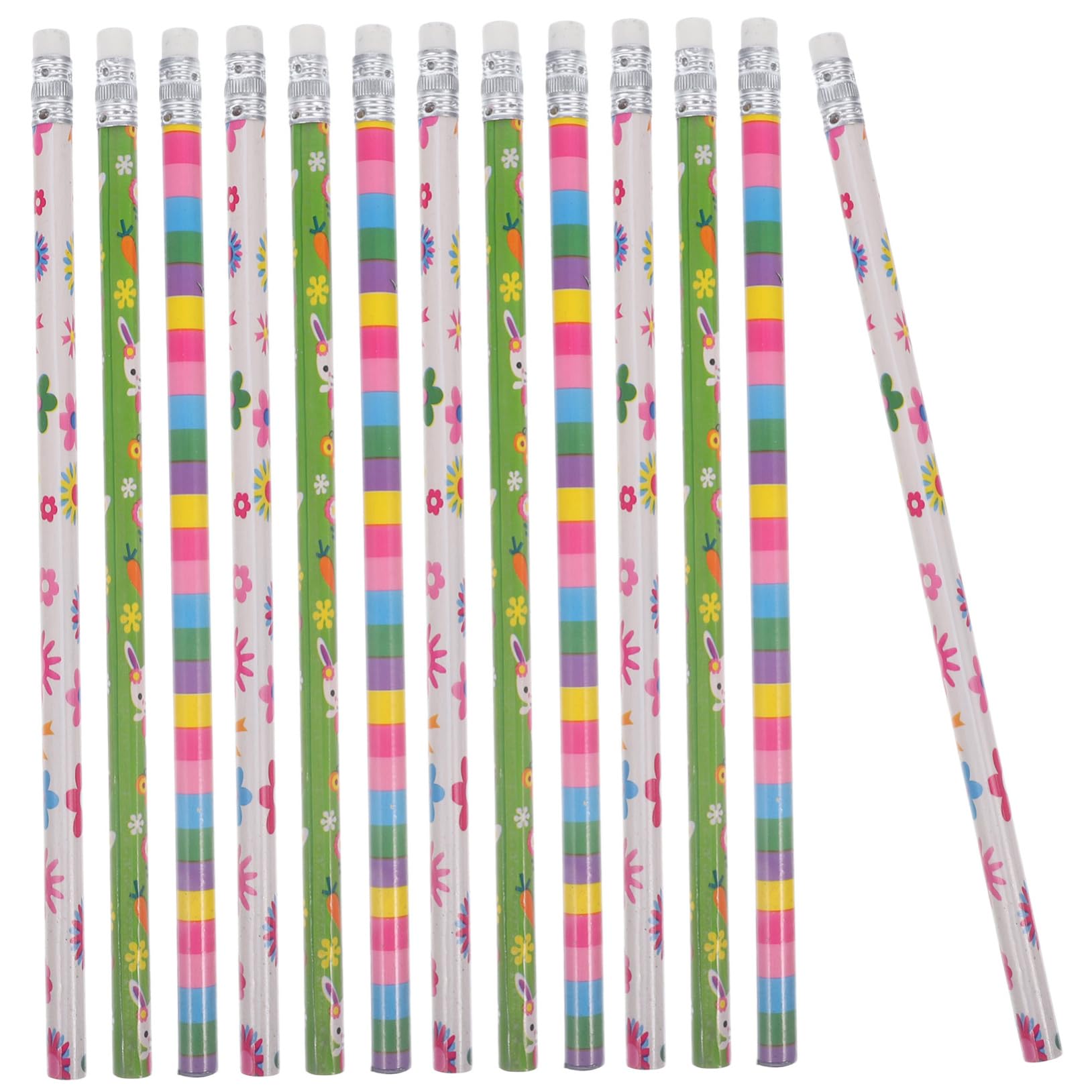 5 Ensembles Crayon Pâques Des Crayons Gomme Pastel Élèves Écrivant s De Pâques Avec Gommes À Dessin Portatif De Pâques Bois 40 Pièces * 5