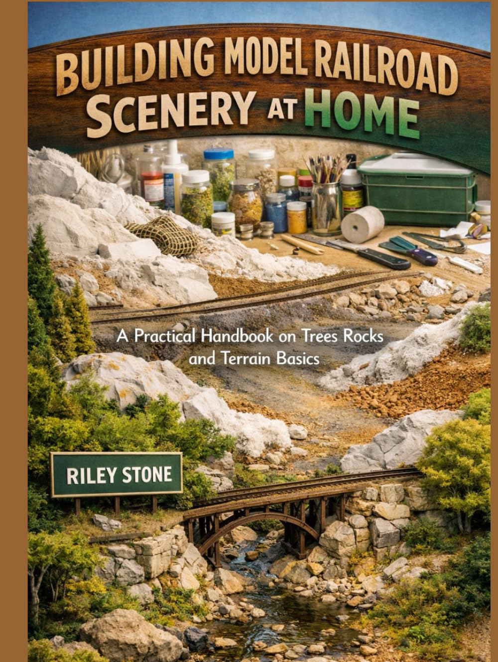 BUILDING MODEL RAILROAD SCENERY AT HOME: A Practical Handbook on Trees Rocks and Terrain Basics      Hardcover – January 25, 2026