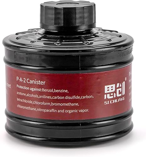 Miniatura 1 de Tesoro P-A-2 Cartucho de carbón activado Vapores orgánicos RD40 1.575 pulgadas de repuesto para máscara de gas - 3 años de vida útil