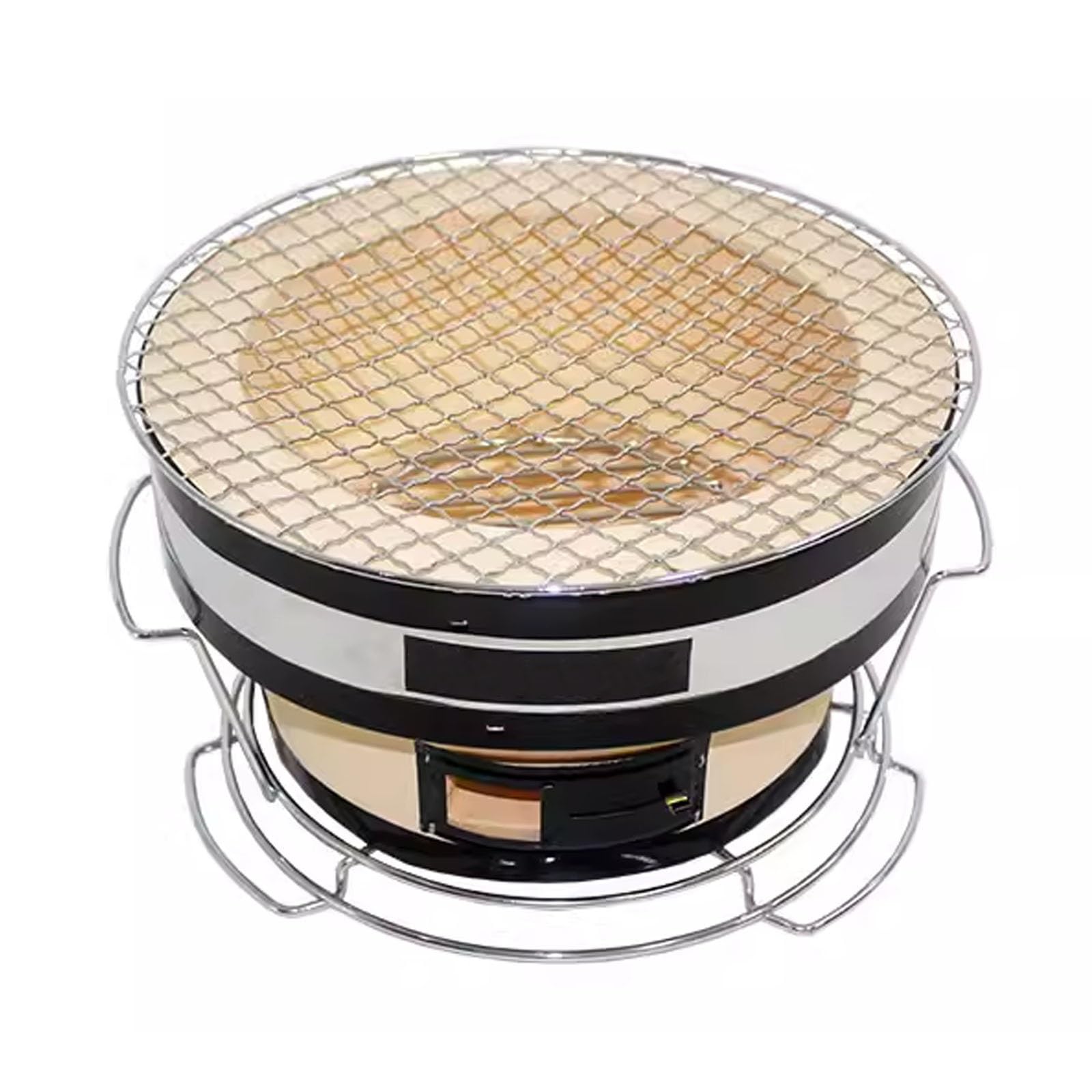 Barbecue portatile a carbonella, griglia giapponese e coreana da tavolo per campeggio, picnic e feste, forno riscaldante versatile per cucinare all'aperto