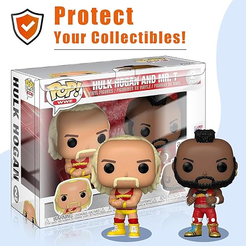 Miniatura 5 de Funda protectora de plástico transparente para figuras Funko-Pop, funda protectora compatible con Funko Pop, paquete de 2 cajas de figuras, paquete