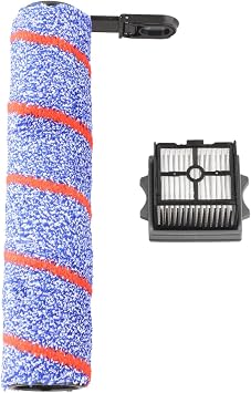 Replacement Main Brush and Filter for Tineco for Floor One S7/S6/S9 Series, Washable Reusable Roller Brush for Floor ONE Stretch for Switch S6 S7 Ultra Lite Artist