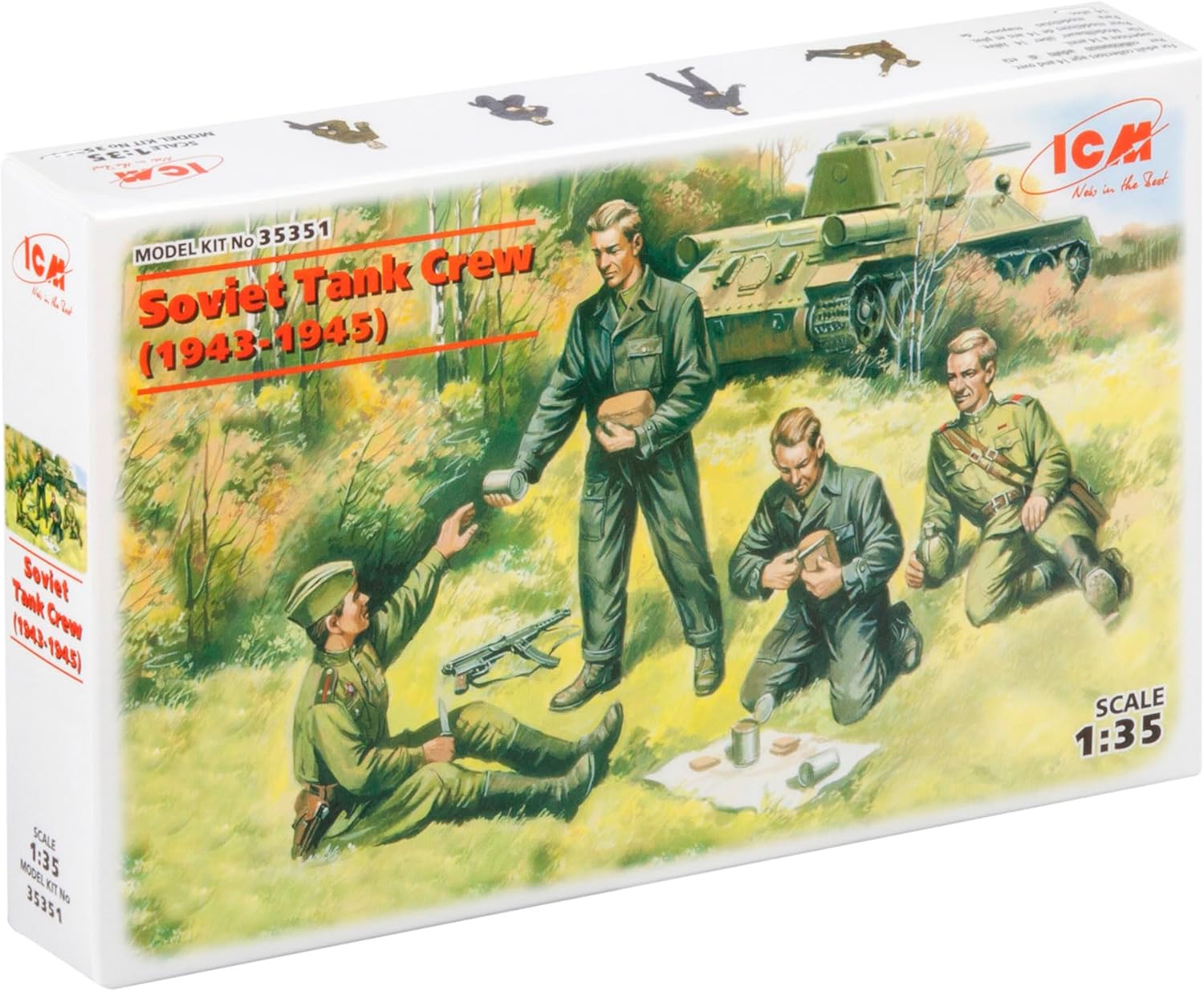 ICM Models Soviet Tank Crew 1943-1945 Building Kit