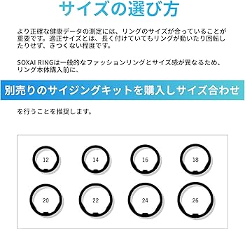 Amazon | SOXAI RING 1.1 日本製スマートリング ソクサイリング 健康