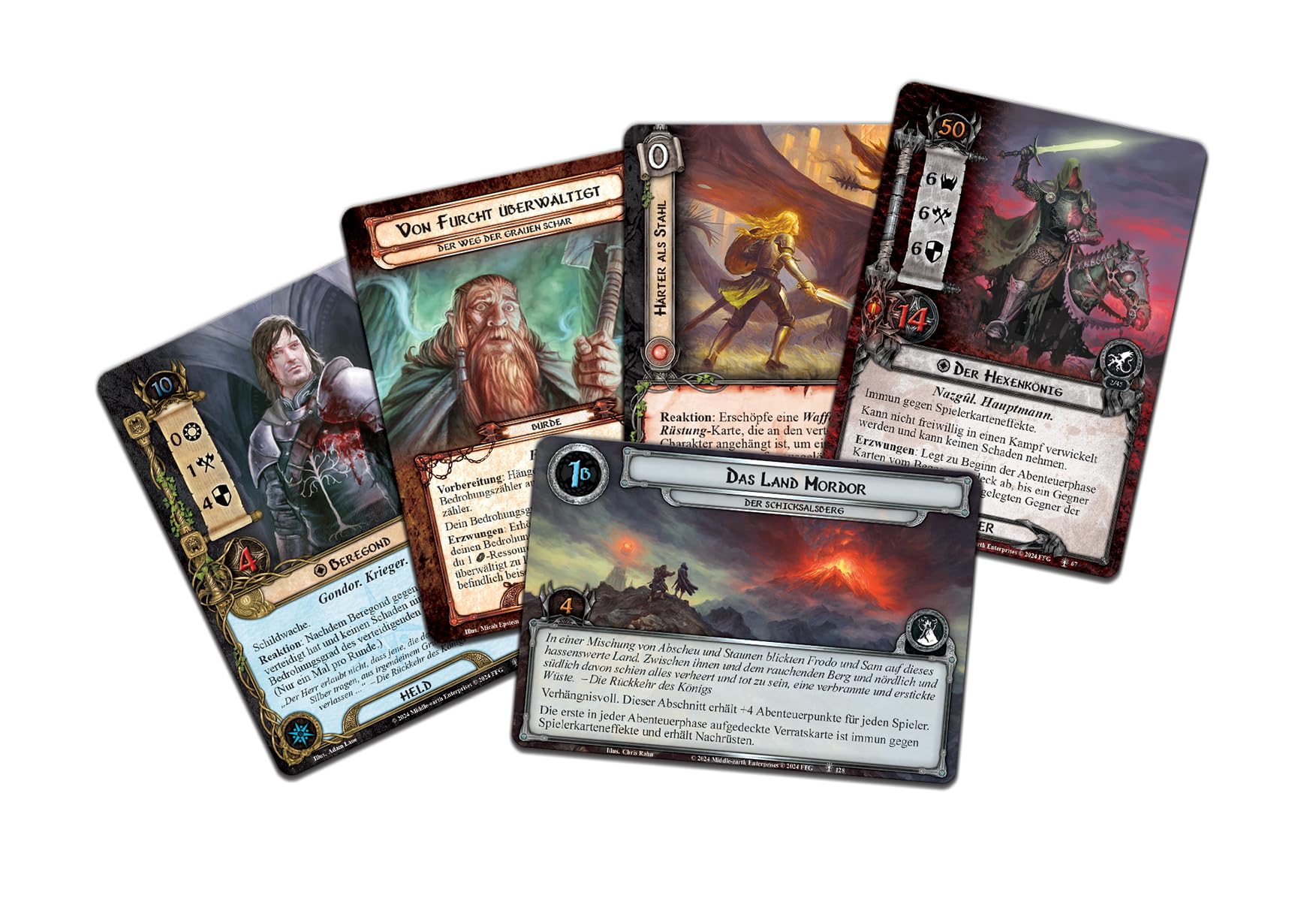 Fantasy Flight Games, Der Herr der Ringe: LCG – Die Rückkehr des Königs, Saga-Erweiterung, Expertenspiel, Kartenspiel, 1-4 Spieler, Ab 14+ Jahren, 30 Minuten je Spieler, Deutsch