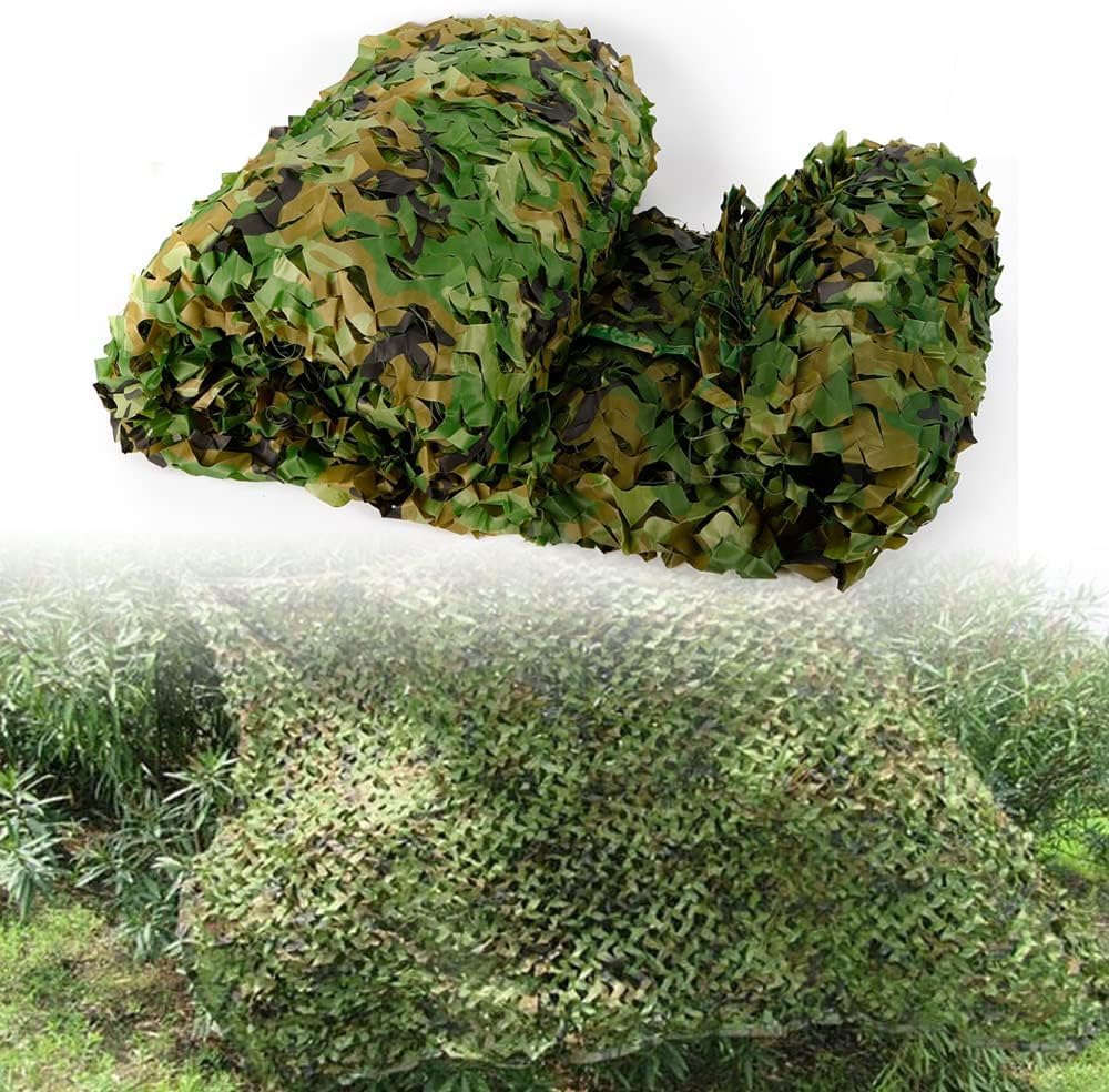 6 X 8m Camouflage Jagd Tarnnetz Bundeswehr Armee Tarnung Camo Hunter Flecktarn, für Camping, Jagd, Partydekoration, Wildfotografie, militärische Aktivitäten, Wildtierbeobachtung, CS-Spiele