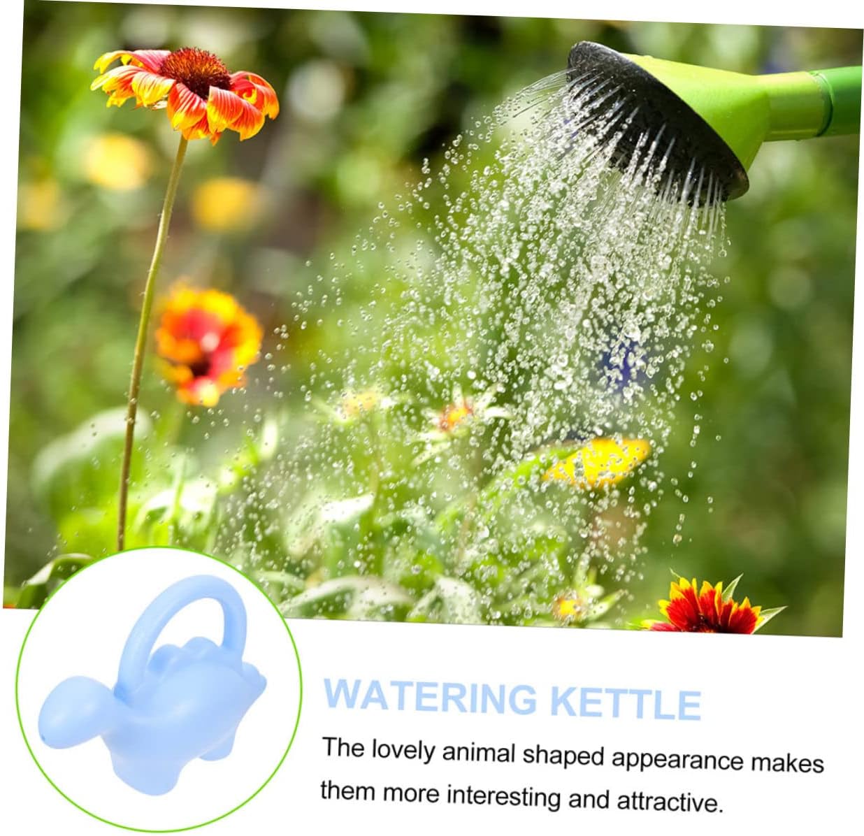 Watering can,2pcs Watering Can Pots for Outdoor Plants Large Indoor Plants Watering Can for Outdoor Plants Watering Pour Can Cartoon Watering Pot Kids Watering Can Toy Horticulture Tool Plastic(Sky-bl